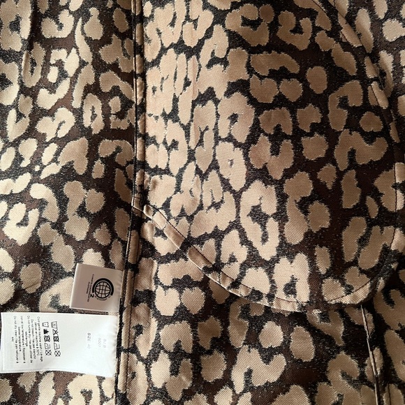 π NWT GANNI Leopard Jacquard Puff Sleeve Dress ππ - Picture 12 of 13